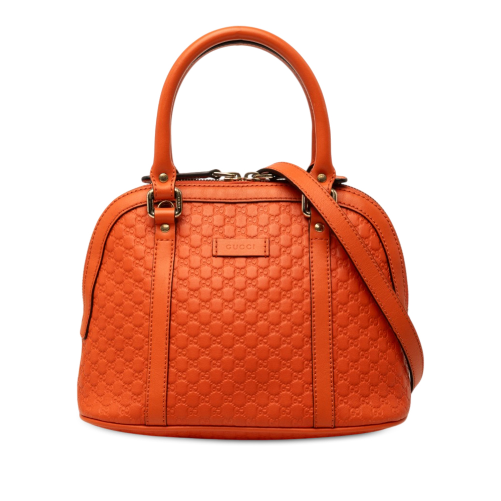 Pre-Loved Gucci Mini Microguccissima Dome Satchel